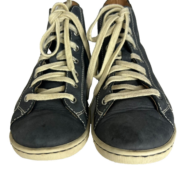 Born Sneakers Womens Size 6 Blue Suede High Top Leather Lace Up - Picture 4 of 11